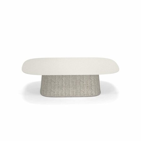 Emu Carousel Tisch rechteckig niedriger - 23 Weiss - Elfenbein Melange