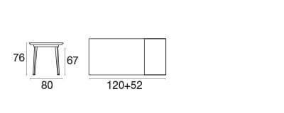 Emu Plus4 Ausziehtisch rechteckig Balcony