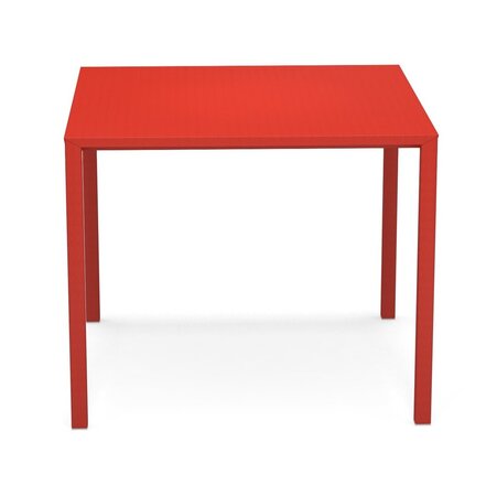 EMU Urban Tisch quadratisch stapelbar-90x90 - 50 Scharlachrot