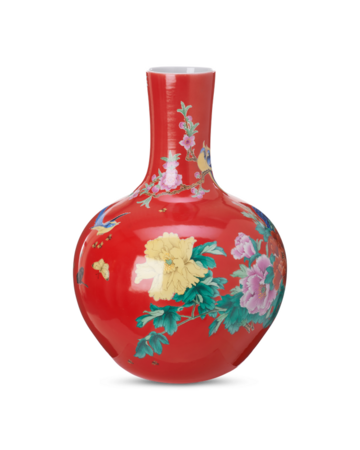 Pols Potten Ball Body Vase - Coral Red 