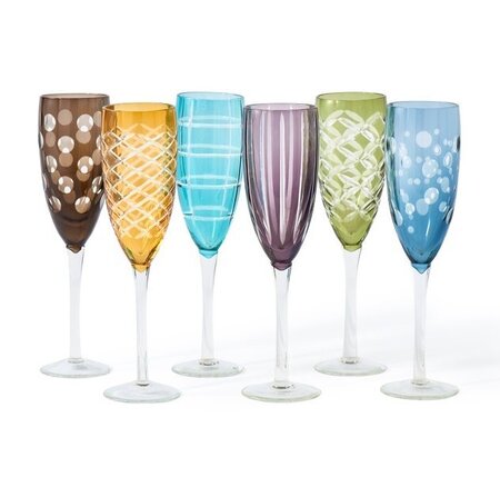 Pols Potten Cuttings Champagne Glasses 