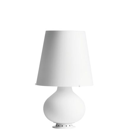 FontanaArte Tischleuchte Fontana 1853/0, 1853, 1853/1 von FontanaArte  Hellrosa RAL 3015, Weiss / Weiss, Mittel - Weiss, ohne Leuchtmittel