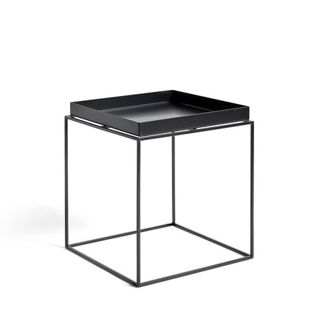 HAY Living Tray Table Schwarz , B: 40 cm / T: 40 cm / H: 44 cm 