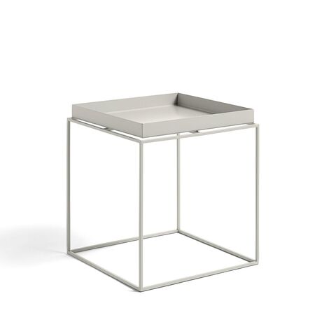 HAY Living Tray Table Warmgrau, B: 40 cm / T: 40 cm / H: 44 cm 