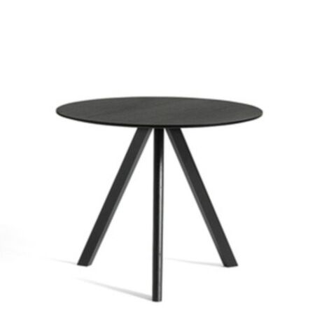 HAY Living Runder Tisch CPH 20 Monochrome Ø: 90 cm / H: 74 cm , Eiche schwarz lackiert