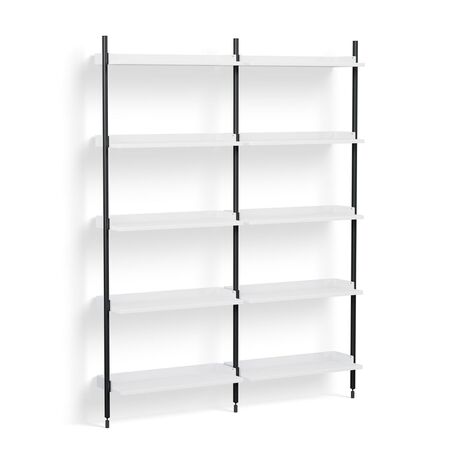 HAY Living Regalsystem Combination 112 - 2 Coloumn Pier von Hay PS White , Black
