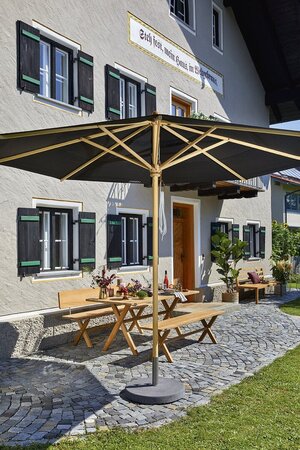 Weishäupl Cross Bank Teak