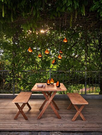 Weishäupl Cross Bank Teak