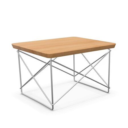 Vitra Occasional Table LTR Edelstahl, Kastanie massiv