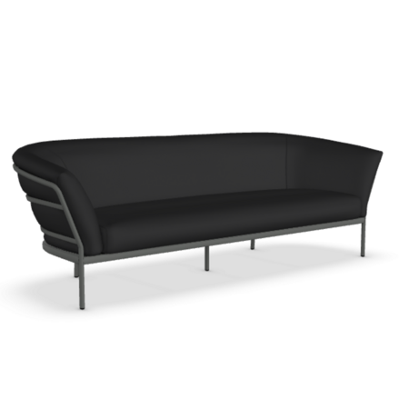 Fast Ria Soft 7622 - 2-Sitzer Sofa - Gestell 20-Dark Blue / Stoffkissen SNE-Black