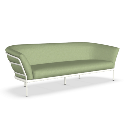 Fast Ria Soft 7622 - 2-Sitzer Sofa - Gestell 1-White / Stoffkissen PNME-Panama