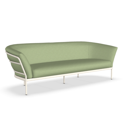 Fast Ria Soft 7622 - 2-Sitzer Sofa - Gestell 17-Creamy White / Stoffkissen PNME-Panama