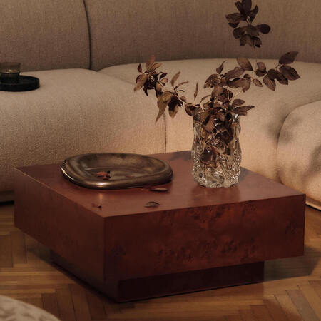 Ferm Living Couchtisch Burl Storage von Ferm Living Dark Stained Burl