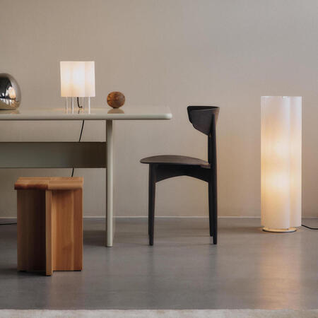 Ferm Living Stehleuchte Boe von Ferm Living Silver / Natural