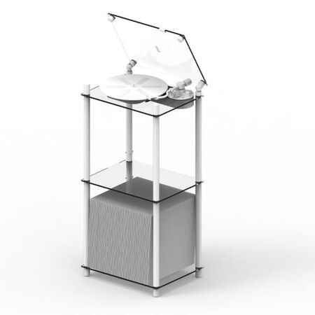 Transparentsound Turntable Tischständer von Transparent Weiss