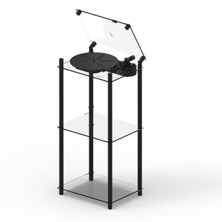 Transparentsound Turntable Tischständer von Transparent Schwarz