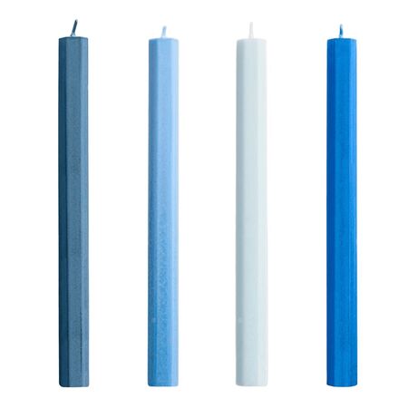 HAY Accessoires Kerze Hexagon im 4er Set von Hay Blues