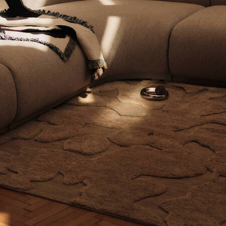 Ferm Living Teppich Cilla von Ferm Living B: 200 cm / H: 300 cm , Tan