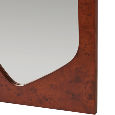 Ferm Living Spiegel Folia von Ferm Living H: 135 cm , Dark Stained Burl
