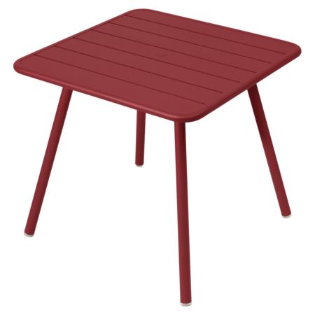 Fermob Luxembourg Tisch Mit 4 Fussen 80 X 80 cm Chili 43