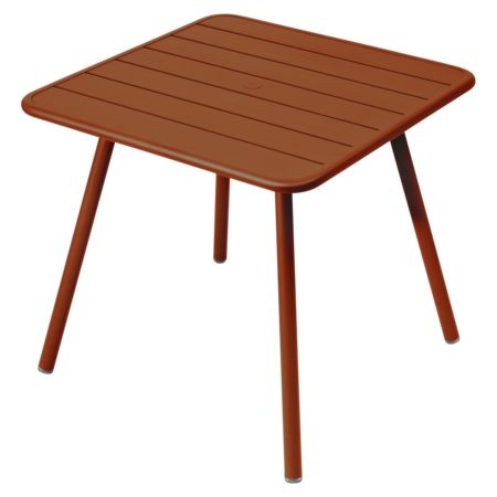 Fermob Luxembourg Tisch Mit 4 Fussen 80 X 80 cm Kandierte Orange E2