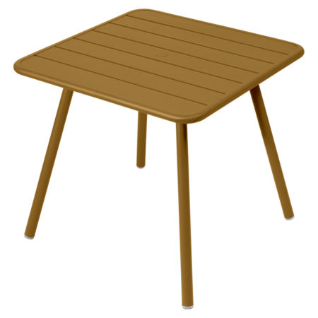 Fermob Luxembourg Tisch Mit 4 Fussen 80 X 80 cm Lebkuchen D2