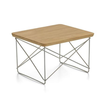Vitra Occasional Table LTR Edelstahl, Kastanie massiv