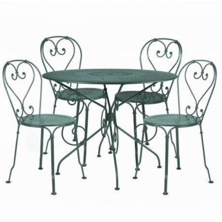 1900 Garten-Set 4 Stühle und 1 Tisch von Fermob