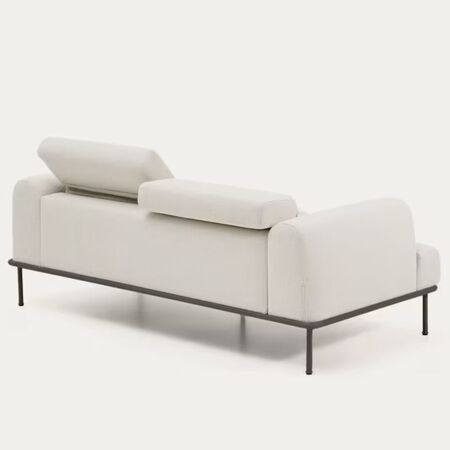 Kave_Home_2_Sitzer_Sofa_Aurum_Graphit_Bein_Ecru_2