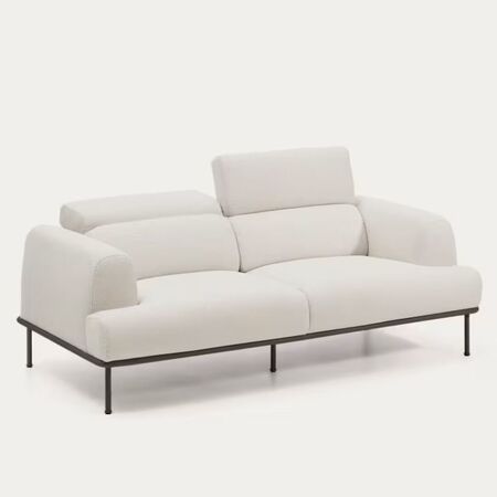 Kave_Home_2_Sitzer_Sofa_Aurum_Graphit_Bein_Ecru_1
