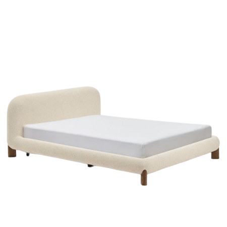 Kave Home Bett Odina von Kave Home B: 183 cm, Nussbaum 
