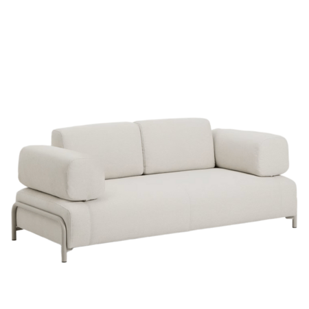 Kave Home 2-Sitzer-Sofa Compo mit Armlehnen von Kave Home Stahl Beige, Drom Beige