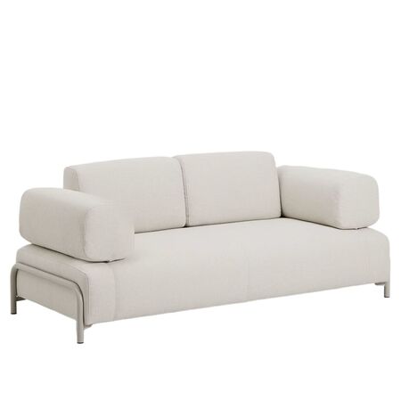 Kave Home 2-Sitzer-Sofa Compo mit Armlehnen von Kave Home Stahl Beige, Drom Beige