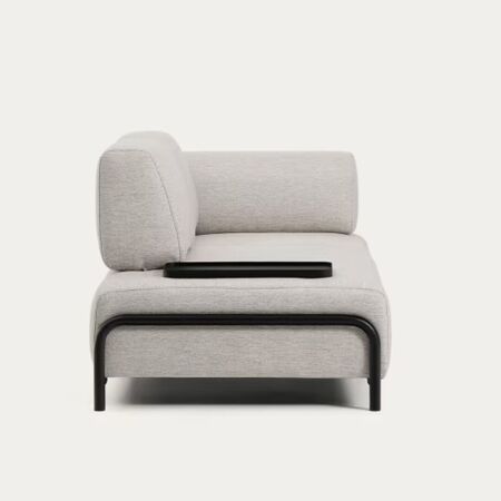 Kave_Home_2_Sitzer_Sofa_Compo_aus_Chenille_mit_kleines_Tablett_Schwarz_Babel_Beige_3