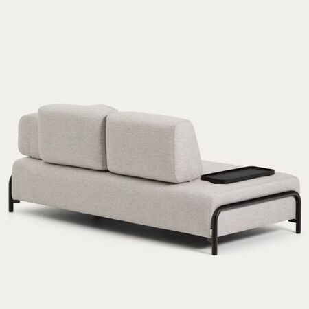 Kave_Home_2_Sitzer_Sofa_Compo_aus_Chenille_mit_kleines_Tablett_Schwarz_Babel_Beige_2