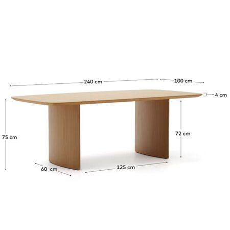 Kave_Home_Esstisch_Litto_240_Eiche_Dimensions