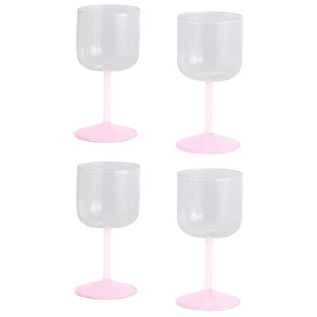 HAY Accessoires Weinglas Tint im 2er Set von Hay Clear / Jade blue