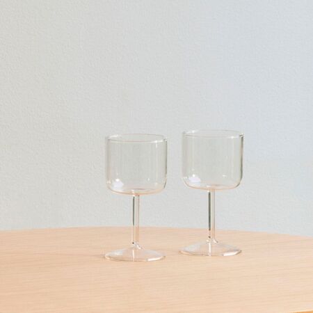 HAY Accessoires Weinglas Tint im 2er Set von Hay Clear / Jade blue
