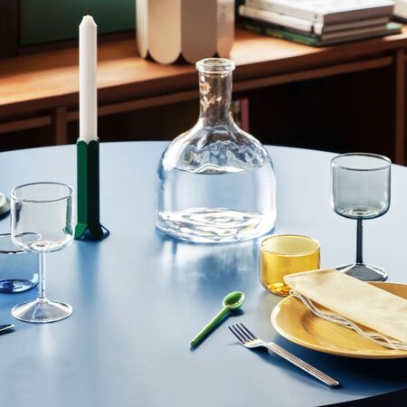 HAY Accessoires Weinglas Tint im 2er Set von Hay Clear / Jade blue