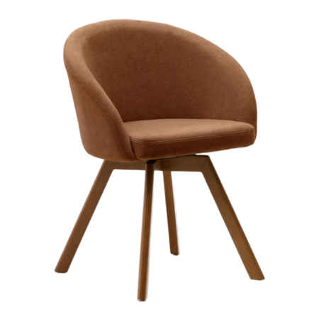 Kave Home Marvin Drehstuhl aus Chenille von Kave Home Braun