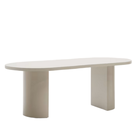 Kave Home Nealy Tisch von Kave Home B: 200 cm, Ecru