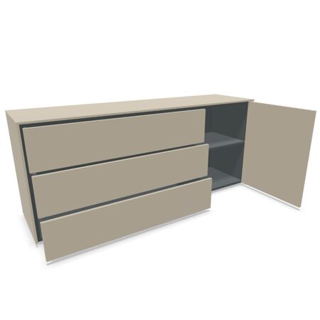 Müller Small Living Sideboard Kombination 1 Aventa von Müller Small Living Steingrau
