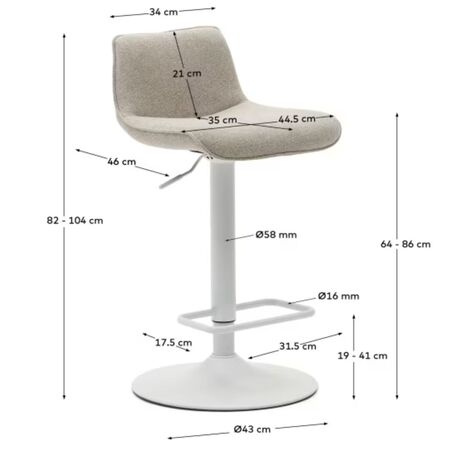 Kave_Home_Zenda_Hocker_Beige_Mattweiss_Dimensions