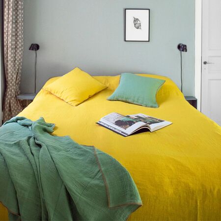 Brita Sweden Evy Blanket Lemon, B: 130 cm / L: 190 cm 