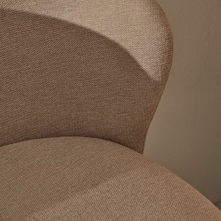 Kave Home Hocker aus Chenille Ciselia von Kave Home Beige / Natur