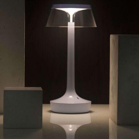 Flos Tischleuchte Bon Jour Unplugged von Flos  Blau verblassen-1