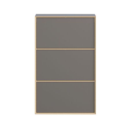 Müller Small Living Schuhschrank Vertiko Shoes von Müller Small Living Anthrazit, 3 Schubkästen