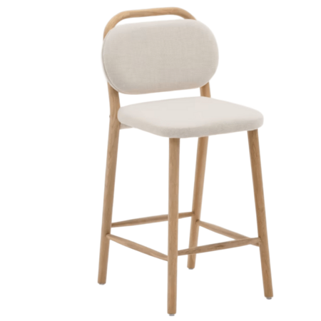 Kave Home Helda Hocker von Kave Home Beige / Natur