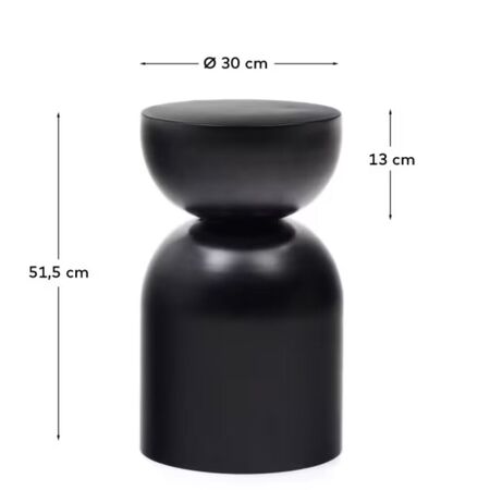 Kave_Home_Beistelltisch_Rachell_Schwarz_Dimensions
