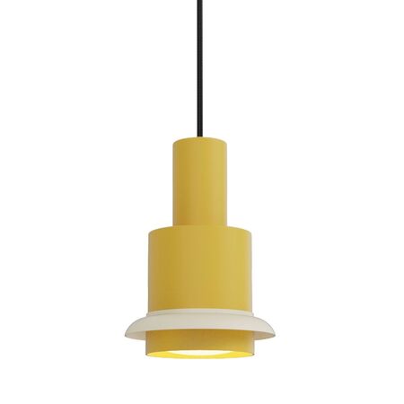 DCWéditions CHAUMONT PENDANT von DCW Gelb-Weiss, Ø: 15 cm 